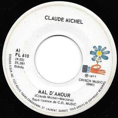 Acheter disque vinyle Claude Michel Mal D'amour / Bien Sur Je Sais a vendre